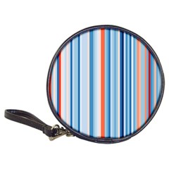 Blue And Coral Stripe 1 Classic 20-cd Wallets by dressshop