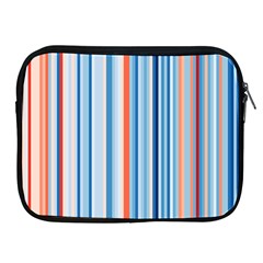 Blue And Coral Stripe 1 Apple Ipad 2/3/4 Zipper Cases by dressshop