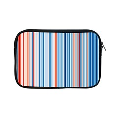 Blue And Coral Stripe 1 Apple Ipad Mini Zipper Cases by dressshop