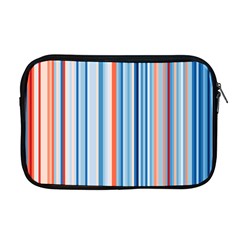 Blue And Coral Stripe 1 Apple Macbook Pro 17  Zipper Case by dressshop