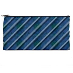 Blue Stripped Pattern Pencil Cases by designsbyamerianna