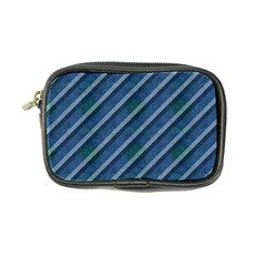 Blue Stripped Pattern Coin Purse by designsbyamerianna