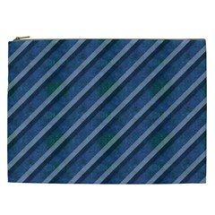 Blue Stripped Pattern Cosmetic Bag (xxl)