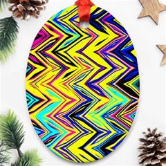 Mycolorfulchevron Ornament (oval) by designsbyamerianna