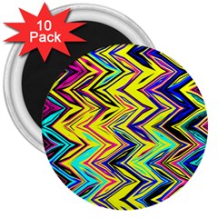 Mycolorfulchevron 3  Magnets (10 Pack)  by designsbyamerianna