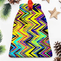 Mycolorfulchevron Bell Ornament (two Sides)