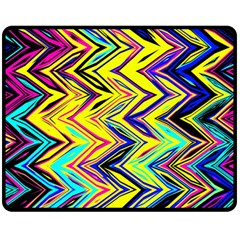 Mycolorfulchevron Double Sided Fleece Blanket (medium)  by designsbyamerianna