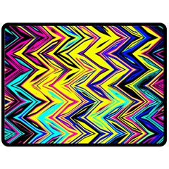 Mycolorfulchevron Double Sided Fleece Blanket (large)  by designsbyamerianna