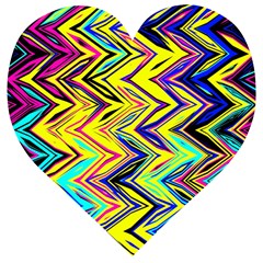 Mycolorfulchevron Wooden Puzzle Heart by designsbyamerianna