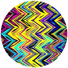 Mycolorfulchevron Wooden Puzzle Round by designsbyamerianna