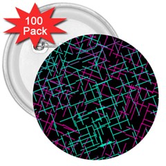 1980chaos 3  Buttons (100 Pack)  by designsbyamerianna