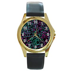 1980chaos Round Gold Metal Watch by designsbyamerianna