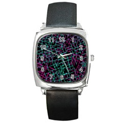 1980chaos Square Metal Watch by designsbyamerianna