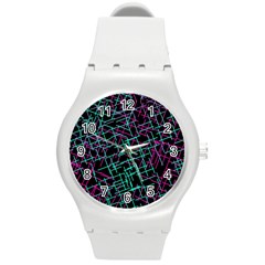 1980chaos Round Plastic Sport Watch (m) by designsbyamerianna