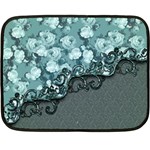 Wonderful Roses, A Touch Of Vintage Double Sided Fleece Blanket (Mini)  35 x27  Blanket Back