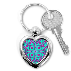 Butterfly Key Chain (heart) by designsbyamerianna