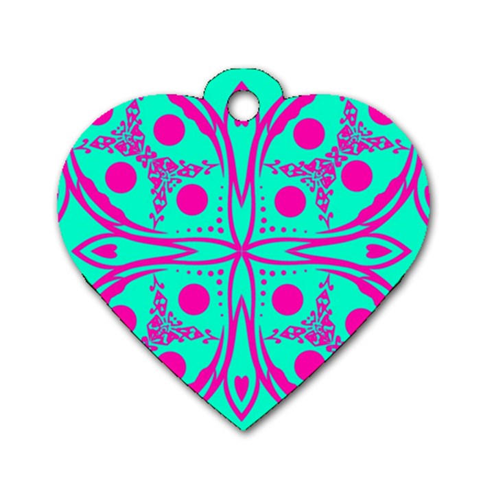 Butterfly Dog Tag Heart (Two Sides)