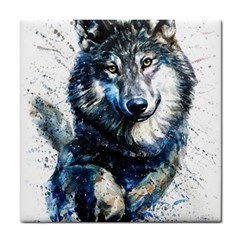 Gray Wolf - Forest King Tile Coaster