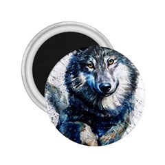 Gray Wolf - Forest King 2 25  Magnets by kot737