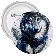 Gray Wolf - Forest King 3  Buttons by kot737