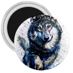 Gray Wolf - Forest King 3  Magnets by kot737