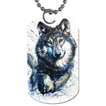 Gray Wolf - Forest King Dog Tag (One Side) Front