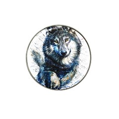 Gray Wolf - Forest King Hat Clip Ball Marker by kot737