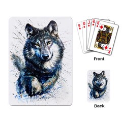 Gray Wolf - Forest King Playing Cards Single Design (rectangle)