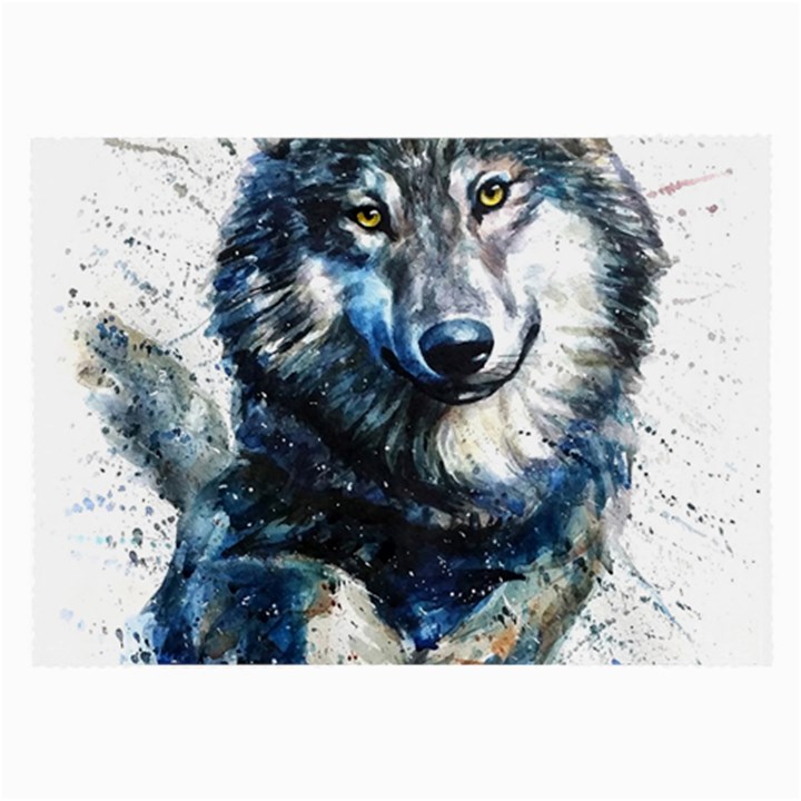 Gray Wolf - Forest King Large Glasses Cloth