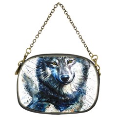 Gray Wolf - Forest King Chain Purse (two Sides) by kot737