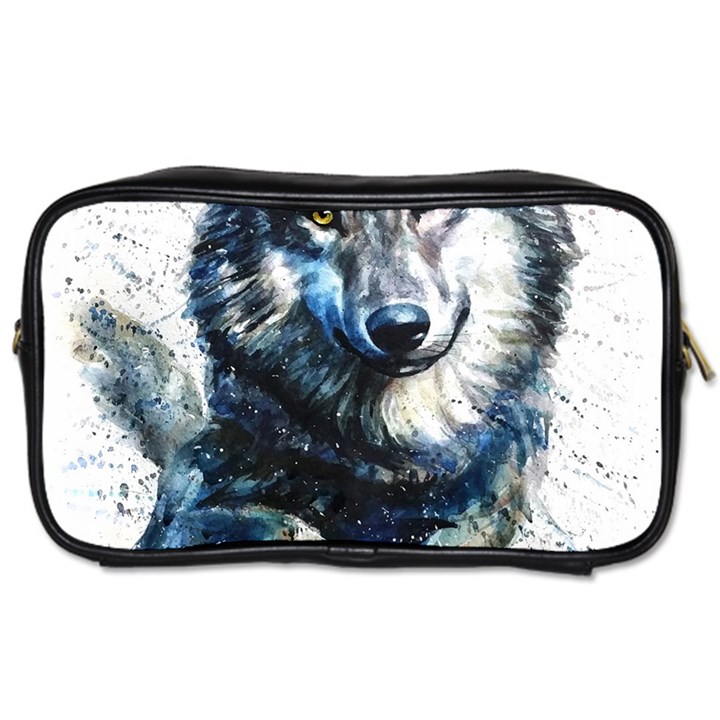 Gray Wolf - Forest King Toiletries Bag (Two Sides)