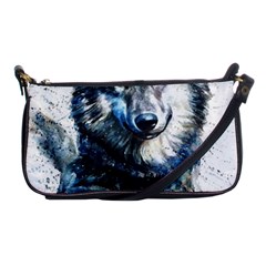 Gray Wolf - Forest King Shoulder Clutch Bag by kot737