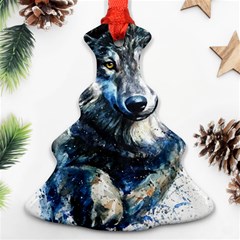 Gray Wolf - Forest King Ornament (christmas Tree)  by kot737