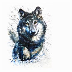 Gray Wolf - Forest King Small Garden Flag (two Sides) by kot737