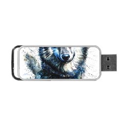 Gray Wolf - Forest King Portable Usb Flash (two Sides) by kot737