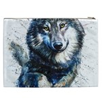 Gray Wolf - Forest King Cosmetic Bag (XXL) Back