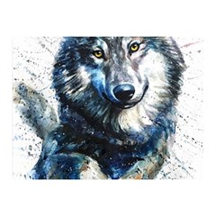 Gray Wolf - Forest King Double Sided Flano Blanket (mini)  by kot737