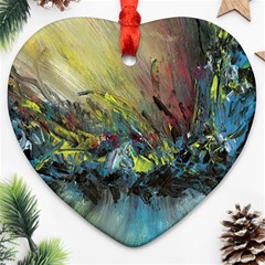 Original Abstract Art Ornament (heart)