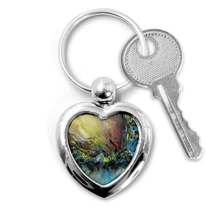 Original Abstract Art Key Chain (Heart)