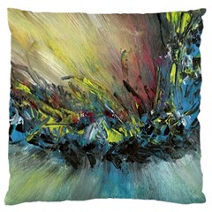 Original Abstract Art Large Flano Cushion Case (one Side) by scharamo