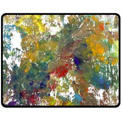 Original Abstract Art Double Sided Fleece Blanket (medium)  by scharamo