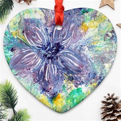 Original Abstract Art Heart Ornament (two Sides)