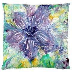 Original Abstract Art Large Flano Cushion Case (two Sides) by scharamo