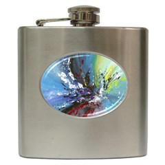 Original Abstract Art Hip Flask (6 Oz) by scharamo