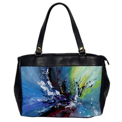 Original Abstract Art Oversize Office Handbag