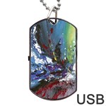 Original Abstract Art Dog Tag USB Flash (Two Sides) Back