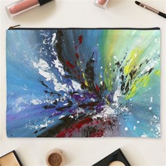 Original Abstract Art Cosmetic Bag (xxxl) by scharamo