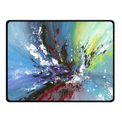 Original Abstract Art Double Sided Fleece Blanket (small) 