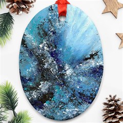 Original Abstract Art Ornament (oval) by scharamo