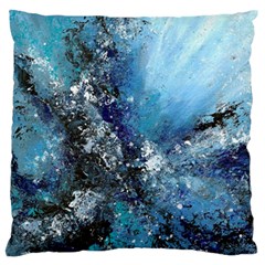 Original Abstract Art Large Flano Cushion Case (one Side)